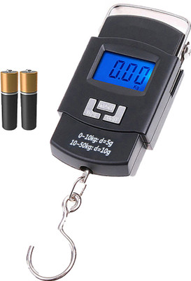 Glancing Digital Weight Machine For Luggage- weight scale for luggage 50 kg 155/UGaj Weighing Scale(Black)