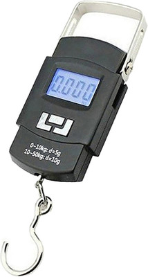 QNOVE 10G-50Kg Digital Weight Machine For Luggage/Fishing C1287QA Weighing Scale(Black)