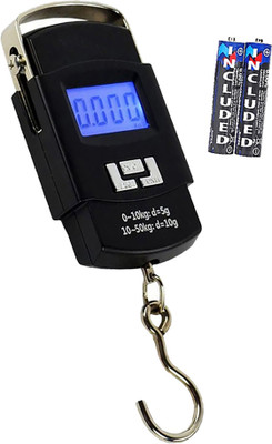 QNOVE Portable Digital Luggage Scale With Metal Hook C1010QA Weighing Scale(Black)