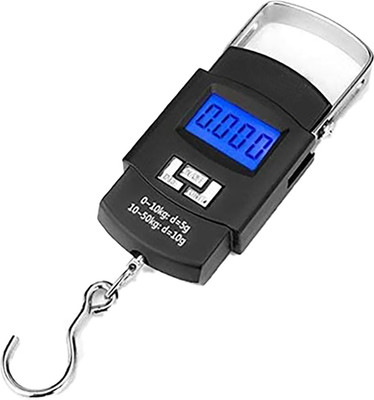 Kelo Bag Weight Scale- portable luggage weighing machine 240/KKaj Weighing Scale(Black)