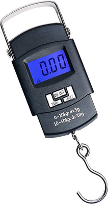 Qozent Electronic Weighing Scale- electronic luggage weight machine 338/AQaj Weighing Scale(Black)