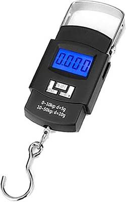 QNOVE 50 Kg Hook Type Digital Led Screen Portable Luggage Weighing Scale C692QA Weighing Scale(Black)