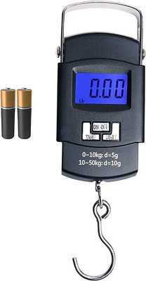 QNOVE Portable Digital Luggage Scale With Metal Hook C946QA Weighing Scale(Black)