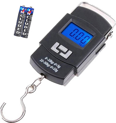 QNOVE Portable Digital Luggage Scale With Metal Hook C486QA Weighing Scale(Black)