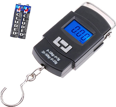Glancing Hanging Weight Machine- digital portable weighing scale 215/UGaj Weighing Scale(Black)