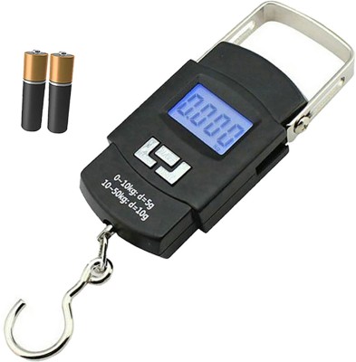 QNOVE Digital Luggage Scale With Metal Hook Hanging Weight Scale C1067QA Weighing Scale(Black)