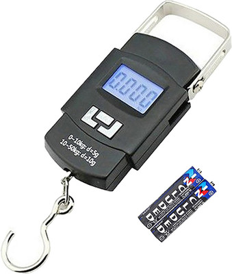 Kelo Portable Luggage Weighing Scale- luggage weighing machine 221/KKaj Weighing Scale(Black)