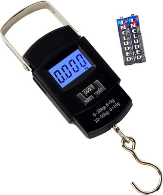Kelo Digital Hand Weight Machine- hanging luggage weighing scale 188/KKaj Weighing Scale(Black)