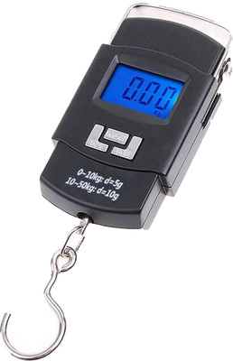 QNOVE Digital Luggage Scale Lcd Screen 50Kg Weight Capacity, Green Backlight C1284QA Weighing Scale(Black)