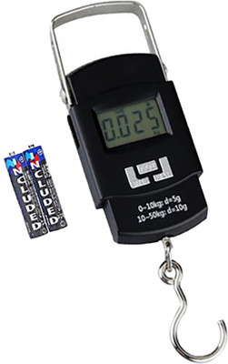 QNOVE 50Kg Portable Hanging Luggage Weight Machine C952QA Weighing Scale(Black)