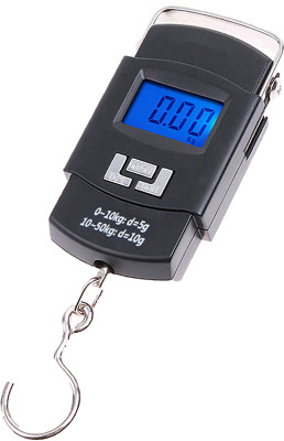 Glancing Hanging Luggage Weighing Scale- portable weight machine for luggage 50 35/UGaj Weighing Scale(Black)