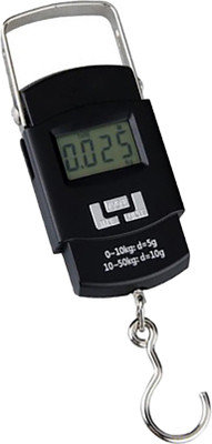Glancing Weight Scale For Luggage 50 Kg- hanging weight machine 166/UGaj Weighing Scale(Black)