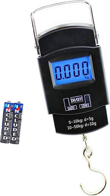 Kelo Digital Weight Machine For Luggage- digital hand weight machine 400/KKaj Weighing Scale(Black)