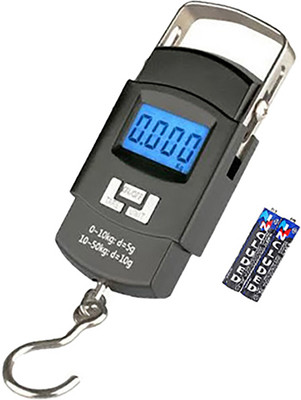 Kelo Digital Weighing Scale For Luggage- electronic luggage weight machine 88/KKaj Weighing Scale(Black)