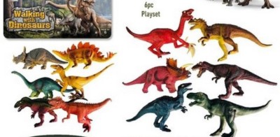 Richuzers Premium Quality Realistic Body Dinosaur Play Set For Kids 6PC Dino Set(Multicolor)