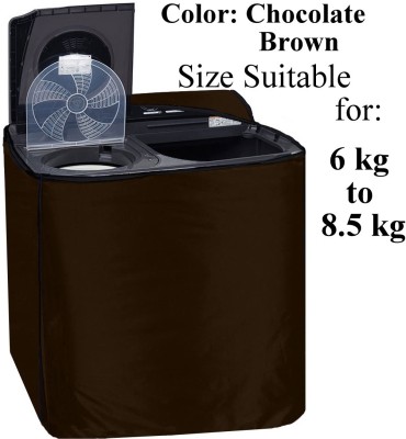 Declooms Semi-Automatic Washing Machine  Cover(Width: 84 cm, Chocolate Brown)