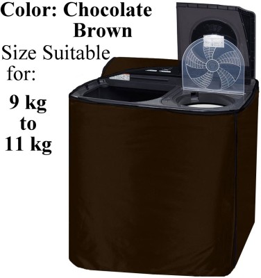 Declooms Semi-Automatic Washing Machine  Cover(Width: 94 cm, Chocolate Brown)
