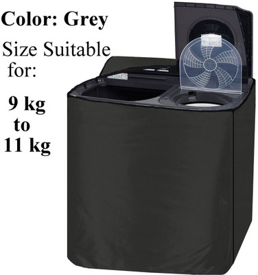 Declooms Semi-Automatic Washing Machine  Cover(Width: 94 cm, Grey)