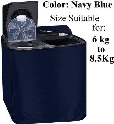 Declooms Semi-Automatic Washing Machine  Cover(Width: 84 cm, Navy Blue)