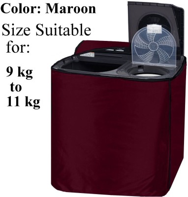 Declooms Semi-Automatic Washing Machine  Cover(Width: 94 cm, Maroon)