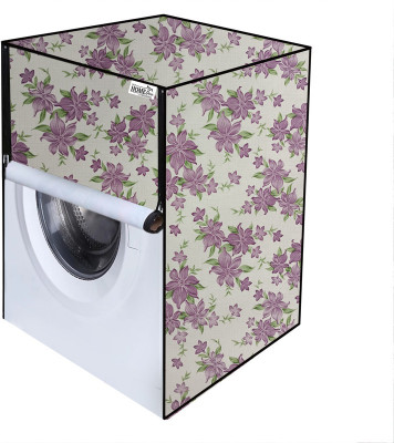 wellhome decor Furnishing Front Loading Washing Machine  Cover(Width: 64 cm, Purpal)