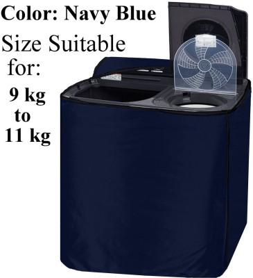 Declooms Semi-Automatic Washing Machine  Cover(Width: 94 cm, Navy Blue)