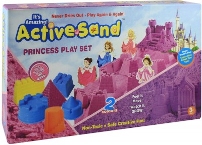 PEZYOX Active Sand Princess Play Set Non-Toxic Never Dries Out for Kids