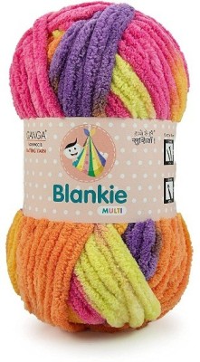 NTGS Ganga Blankie Chenille Yarn Supersoft Knitting Wool Ball, 600g Shade no -BLM011