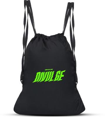 divulge Monster Daypack, Drawstring baag, yoga bag, Sports bag 17 L Backpack(Black)