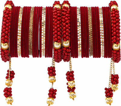 Rijoli Metal Zircon Bangle Set(Pack of 48)