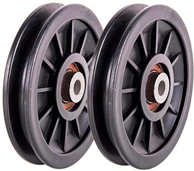 HACKERX Exercise Machine Attachments Gym Pulley 3-inch (Black) Pack of of 2 Multi-training Bar