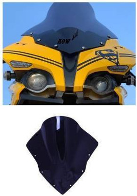 meenu arts RS200-WINDSCREEN-BLACK-01 Bike Windshield