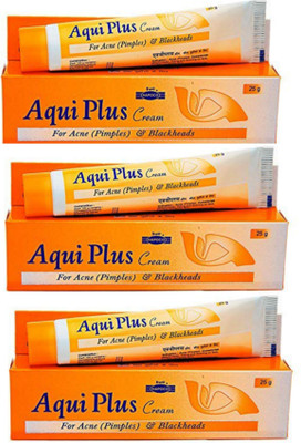 aqui plus Cream Best Cream pack 3 For Acne (pimple) Blackheads(75 g)