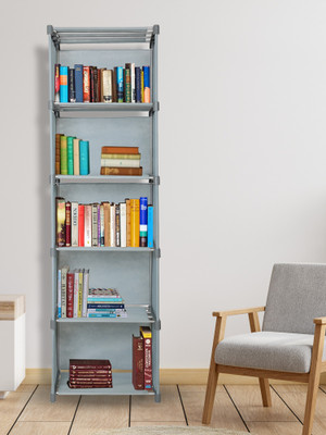 Flipkart Perfect Homes Studio Metal Open Book Shelf(Finish Color - Dark Grey, DIY(Do-It-Yourself))