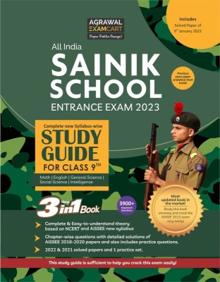 Sainik School Class 9 Latest Guidebook (AISSEE) For 2023 Entrance Exam with New Syllabus (English Medium)(Paperback, Examcart Experts)