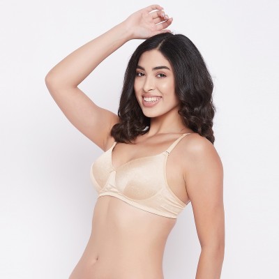 Clovia Women T-Shirt Lightly Padded Bra(Beige)