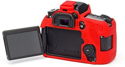 Amabu 80D silicone protective body cover compatible with DSLR  Camera Bag(Red)