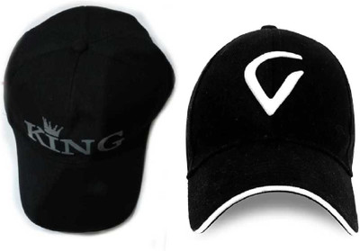 b for u Solid Sports/Regular Cap Cap(Pack of 2)