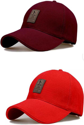 Pramukhraj Enterprise Solid Sports/Regular Cap Cap(Pack of 2)
