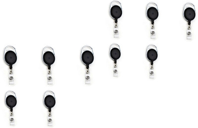 R K SALES 10 Card Holder(Set of 10, Black)