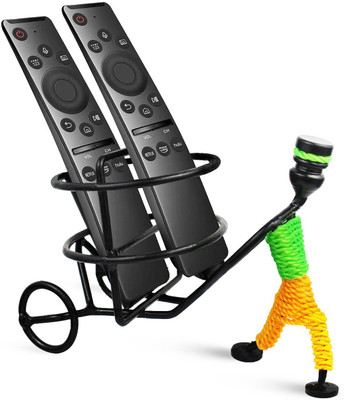 OFIXO 2 Compartments METAL Remote Stand(Black)