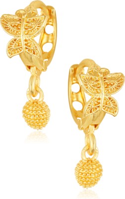 VIVASTRI Traditional 1gm Gold and Micron Plated Alloy DROP Earring for Women and Girls Cubic Zirconia Alloy Drops & Danglers