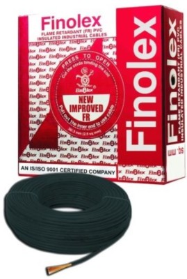 FINOLEX FR PVC 0.75 sq/mm Black 90 m Wire(Black)