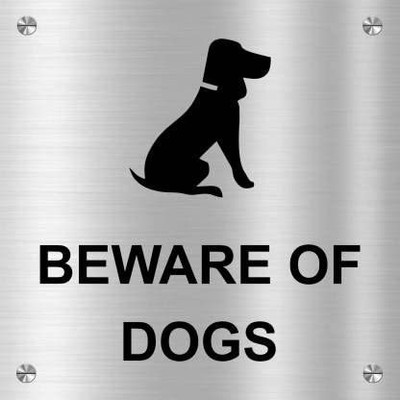 SEF Graphix Beware of Dogs Emergency Sign