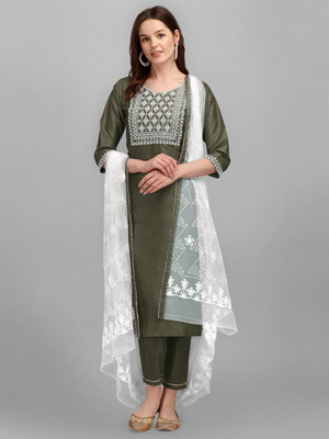 PPTOSS Women Kurti Pant Dupatta Set