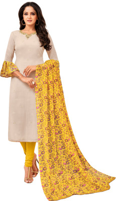 manvaa Chanderi Solid Salwar Suit Material