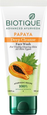 BIOTIQUE Papaya Deep Cleanse 100ml Face Wash