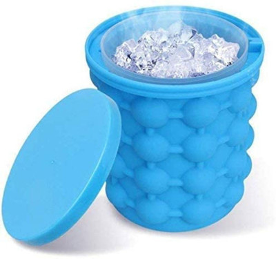 ITM TRADERS 1 L Silicone Silicone Ice Cube Maker | The Innovation Space Saving Ice Cube Maker Ice Bucket