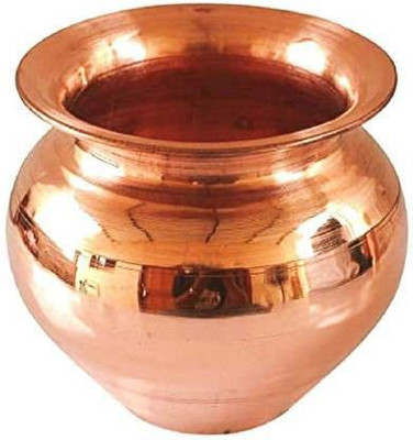NAVYAKSH Copper Lota And Brass Trishul Combo Of 1 pieces Pooja Articles (COPPER) Brass, Copper Kalash(Yellow, Brown)