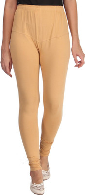 KriSo Churidar  Ethnic Wear Legging(Beige, Solid)
